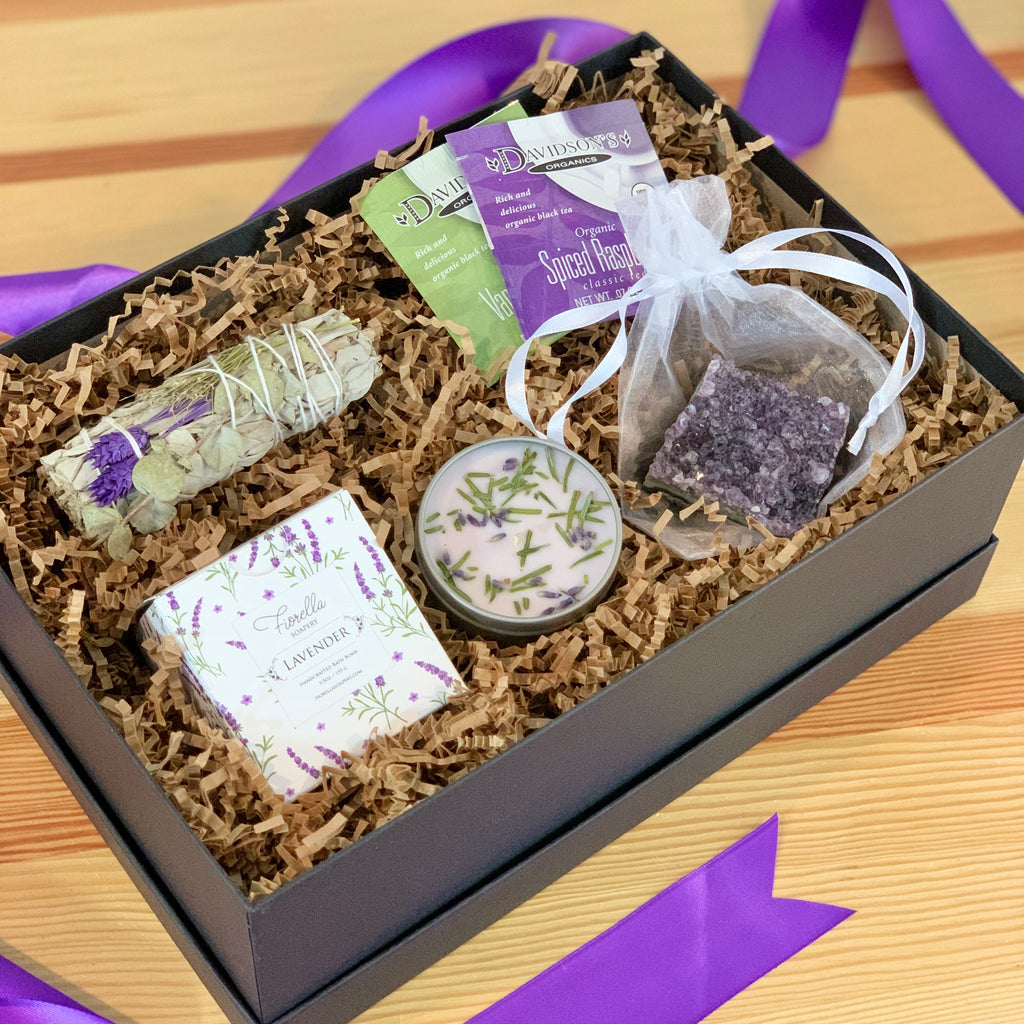 Amethyst anniversary gift BOX